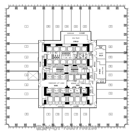 国贸三期A座高区户型图