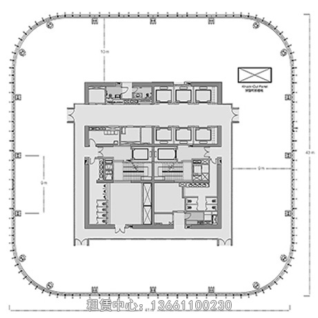 国贸三期B座低区户型图